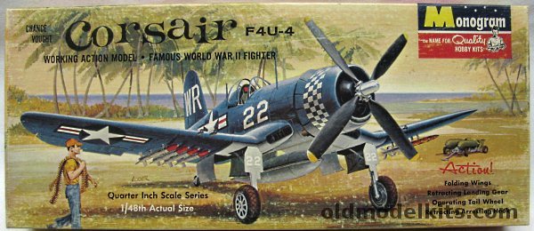 Monogram 1/48 Chance Vought F4U-4 Corsair - Four Star Issue (F4U4), PA82-149 plastic model kit